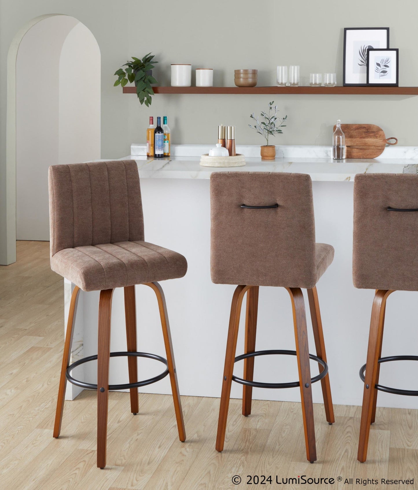 Majestic Office Furniture 30" Fixed-Height Barstool - Set of 2