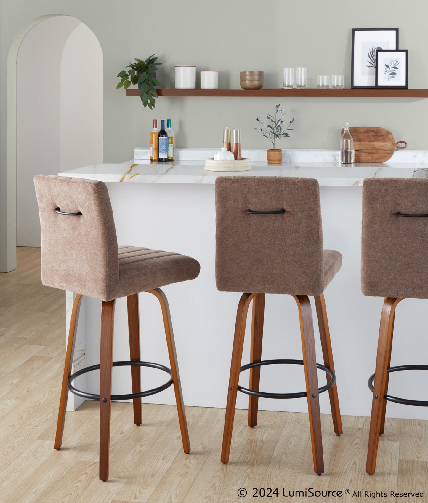 Majestic Office Furniture 30" Fixed-Height Barstool - Set of 2