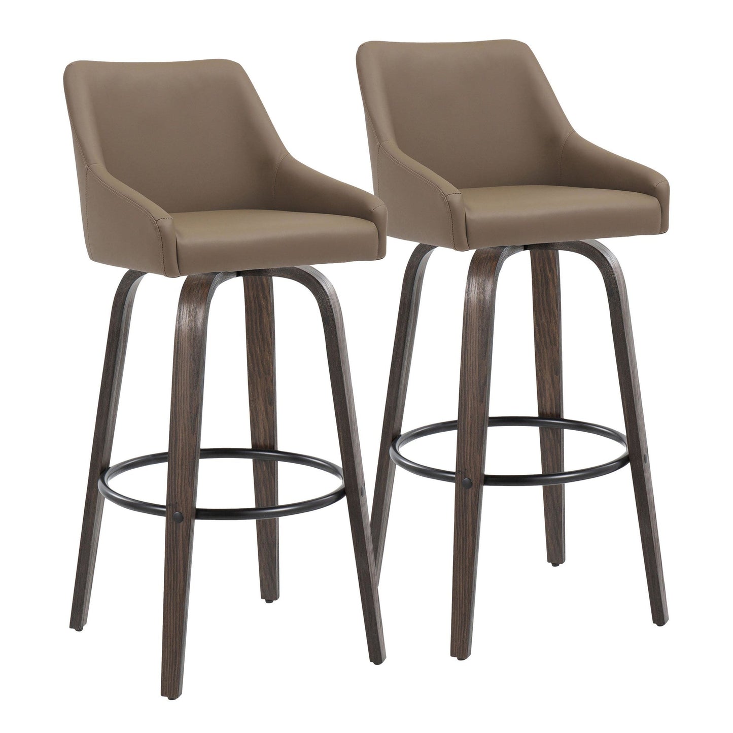 Majestic Office Furniture 30" Fixed-Height Barstool - Set of 2