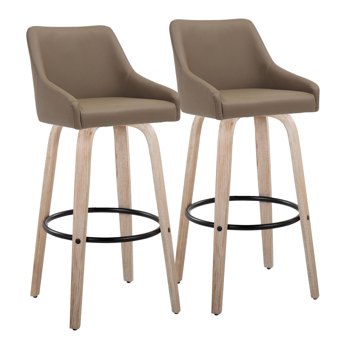 Majestic Office Furniture 30" Fixed-Height Barstool - Set of 2