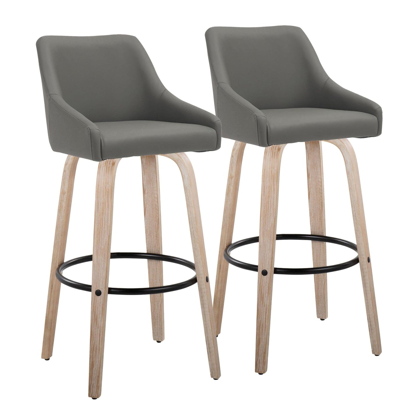 Majestic Office Furniture 30" Fixed-Height Barstool - Set of 2