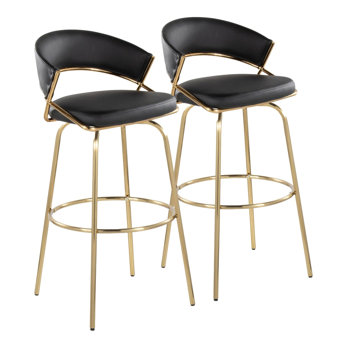 Majestic Office Furniture 30" Fixed-Height Barstool - Set of 2