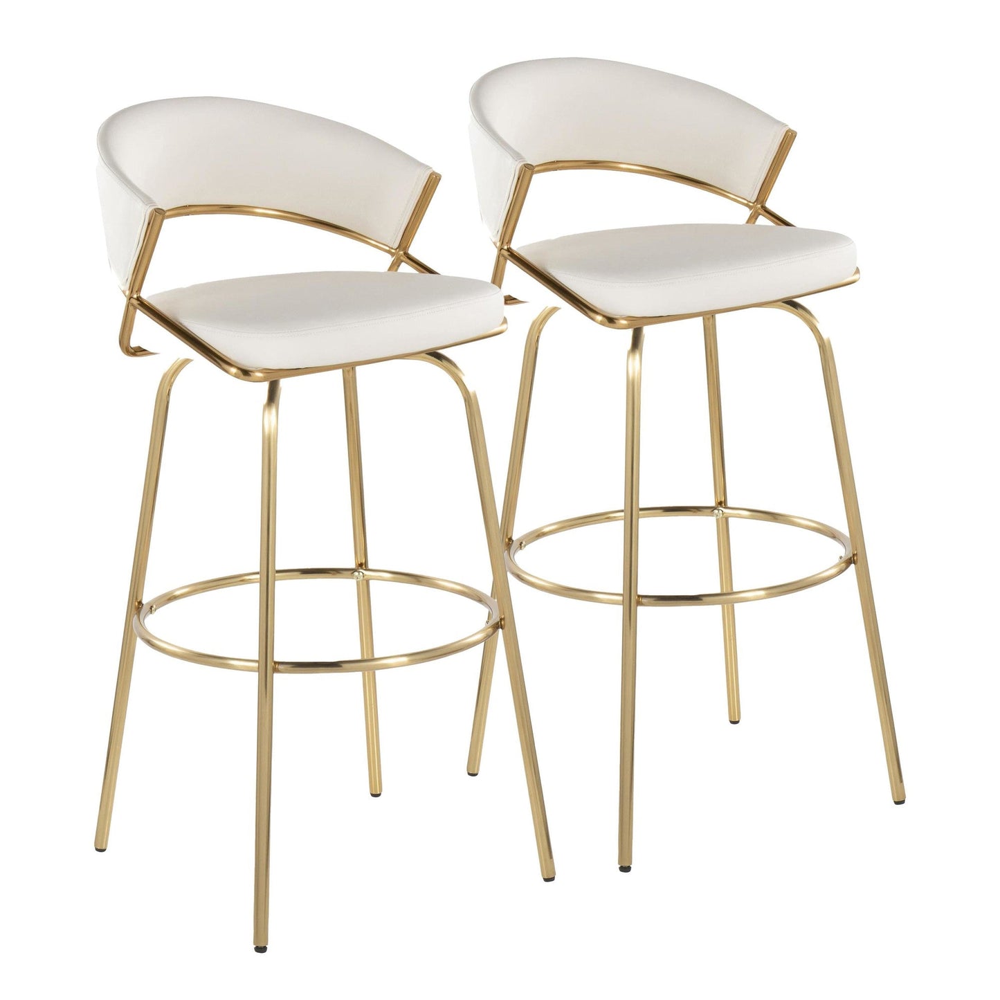 Majestic Office Furniture 30" Fixed-Height Barstool - Set of 2