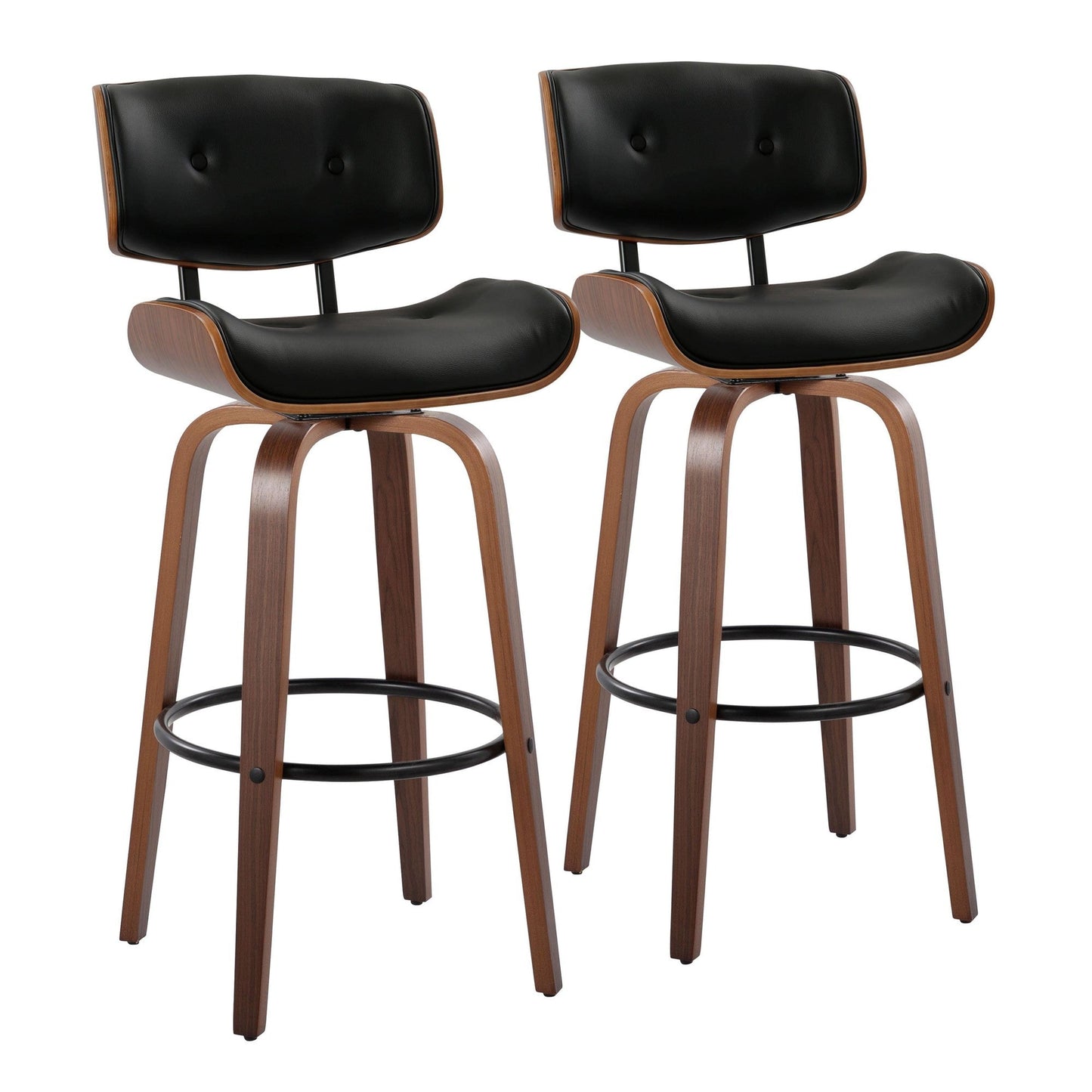 Majestic Office Furniture 30" Fixed-Height Barstool - Set of 2