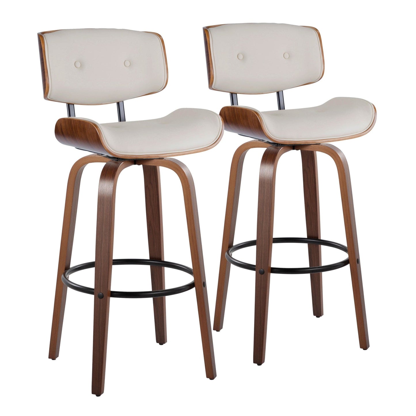 Majestic Office Furniture 30" Fixed-Height Barstool - Set of 2