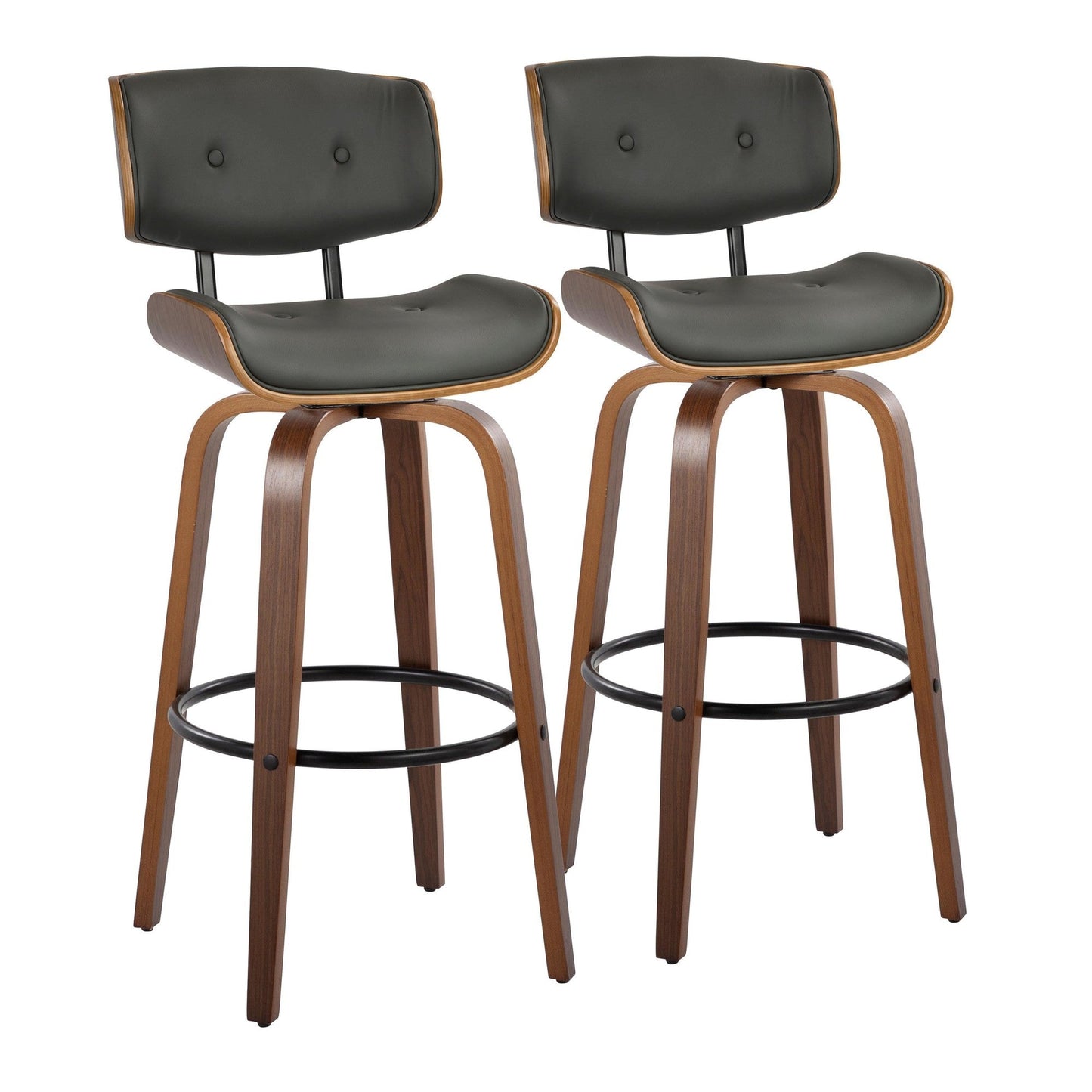 Majestic Office Furniture 30" Fixed-Height Barstool - Set of 2