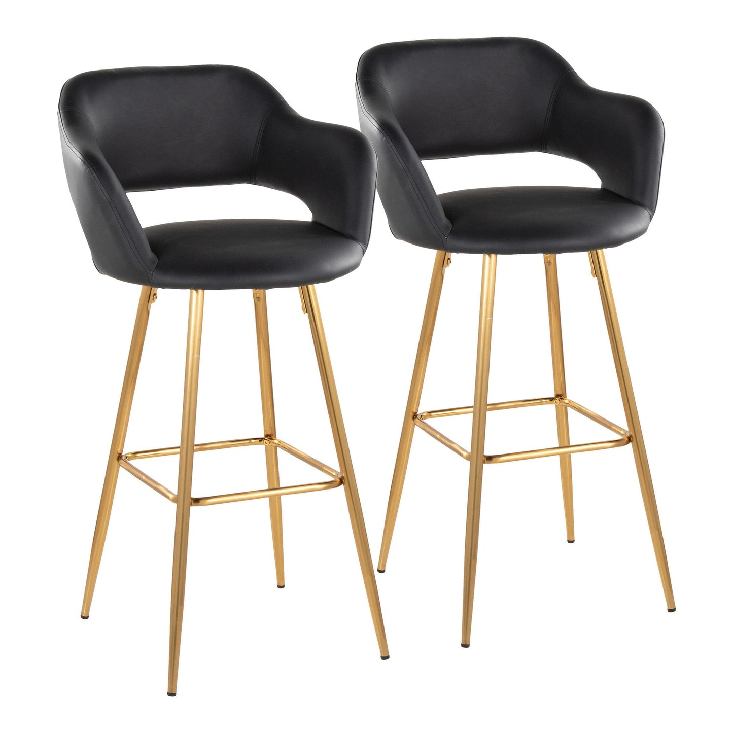 Majestic Office Furniture 30" Fixed-Height Barstool - Set of 2