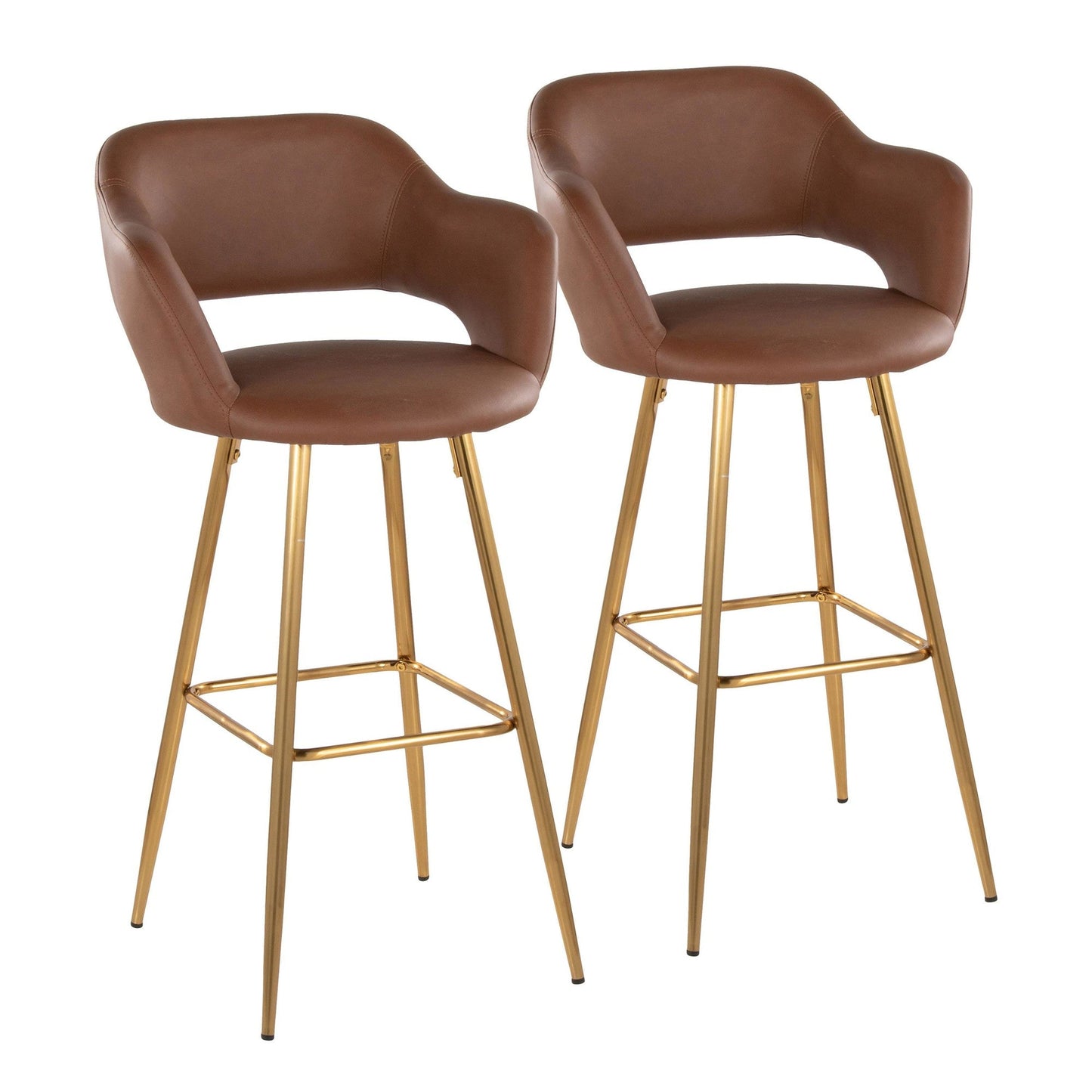 Majestic Office Furniture 30" Fixed-Height Barstool - Set of 2
