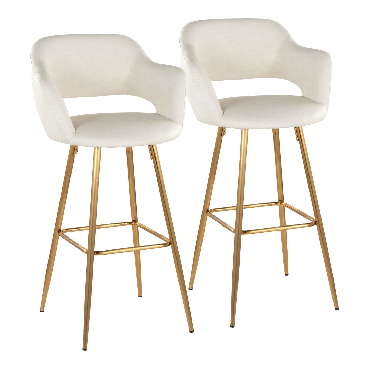 Majestic Office Furniture 30" Fixed-Height Barstool - Set of 2