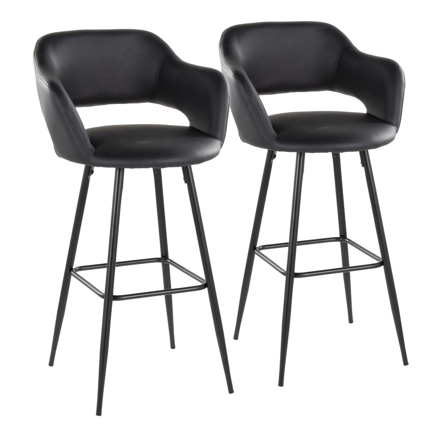 Majestic Office Furniture 30" Fixed-Height Barstool - Set of 2