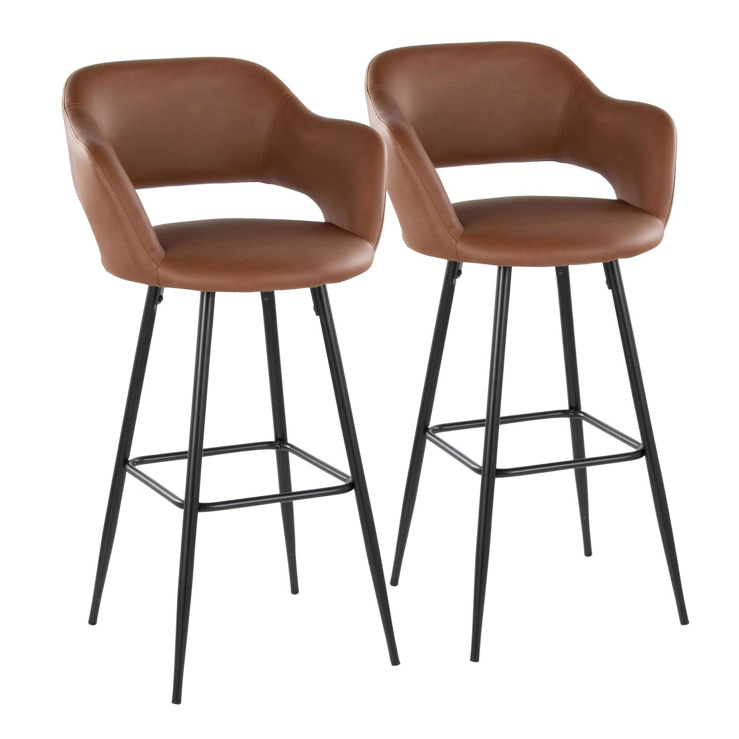 Majestic Office Furniture 30" Fixed-Height Barstool - Set of 2