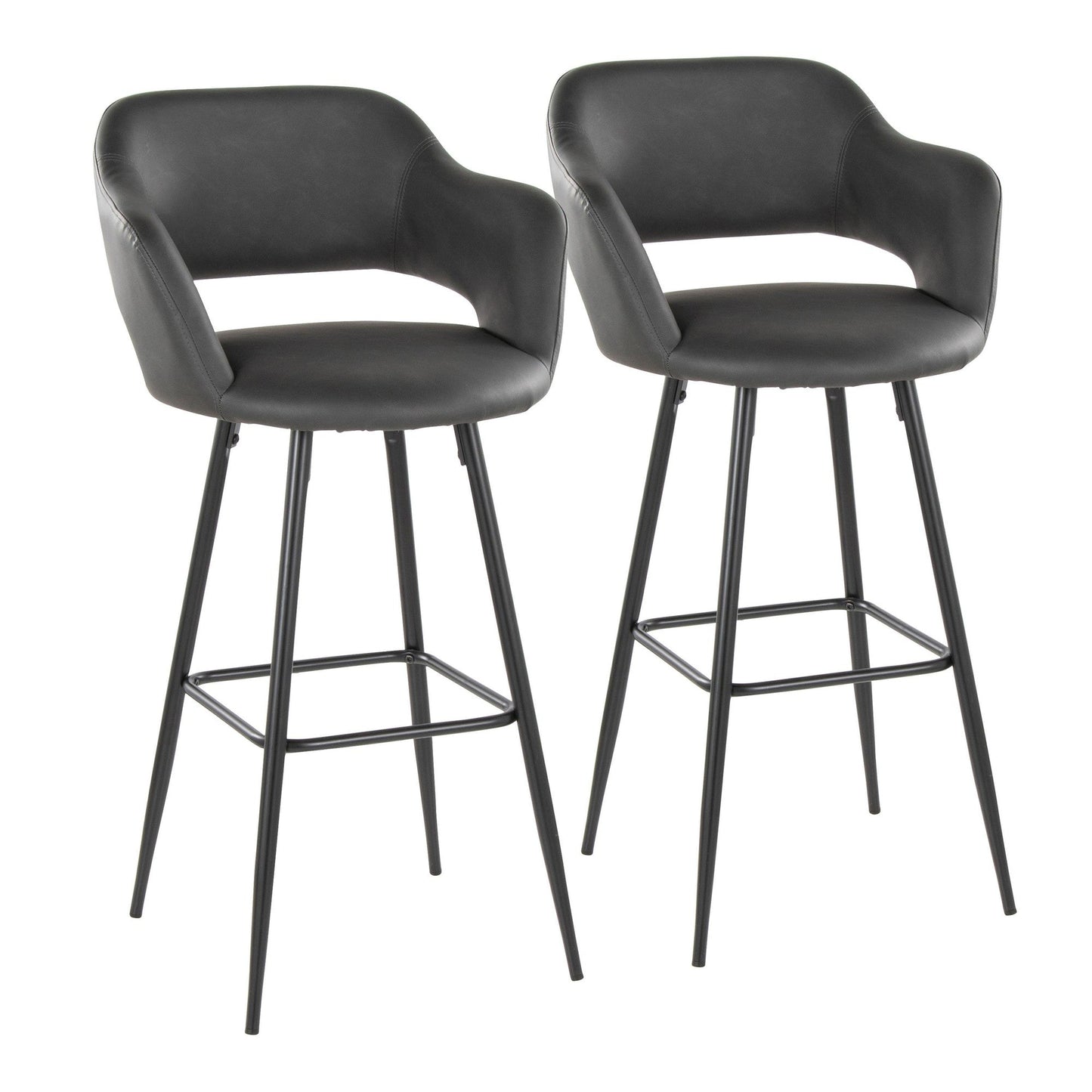 Majestic Office Furniture 30" Fixed-Height Barstool - Set of 2