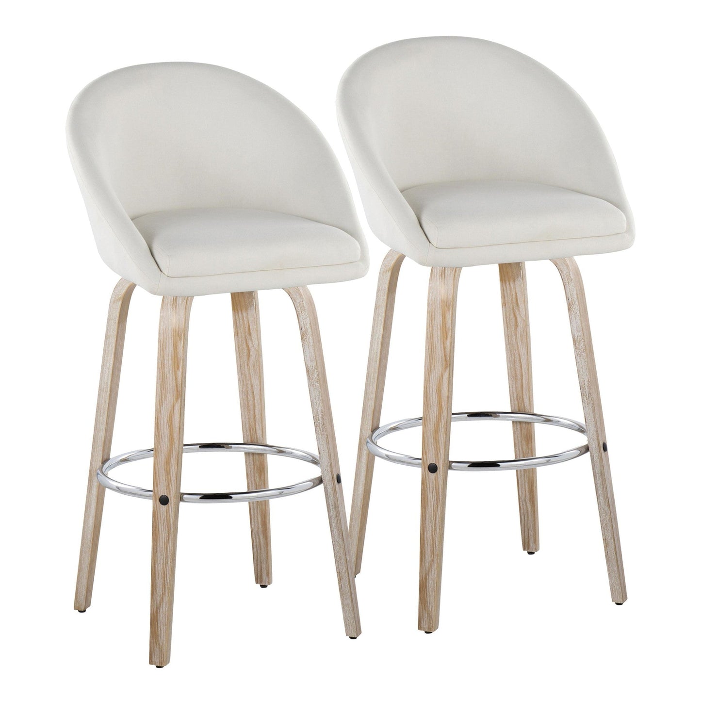 Majestic Office Furniture Highback 30" Fixed-Height Barstool - Set of 2