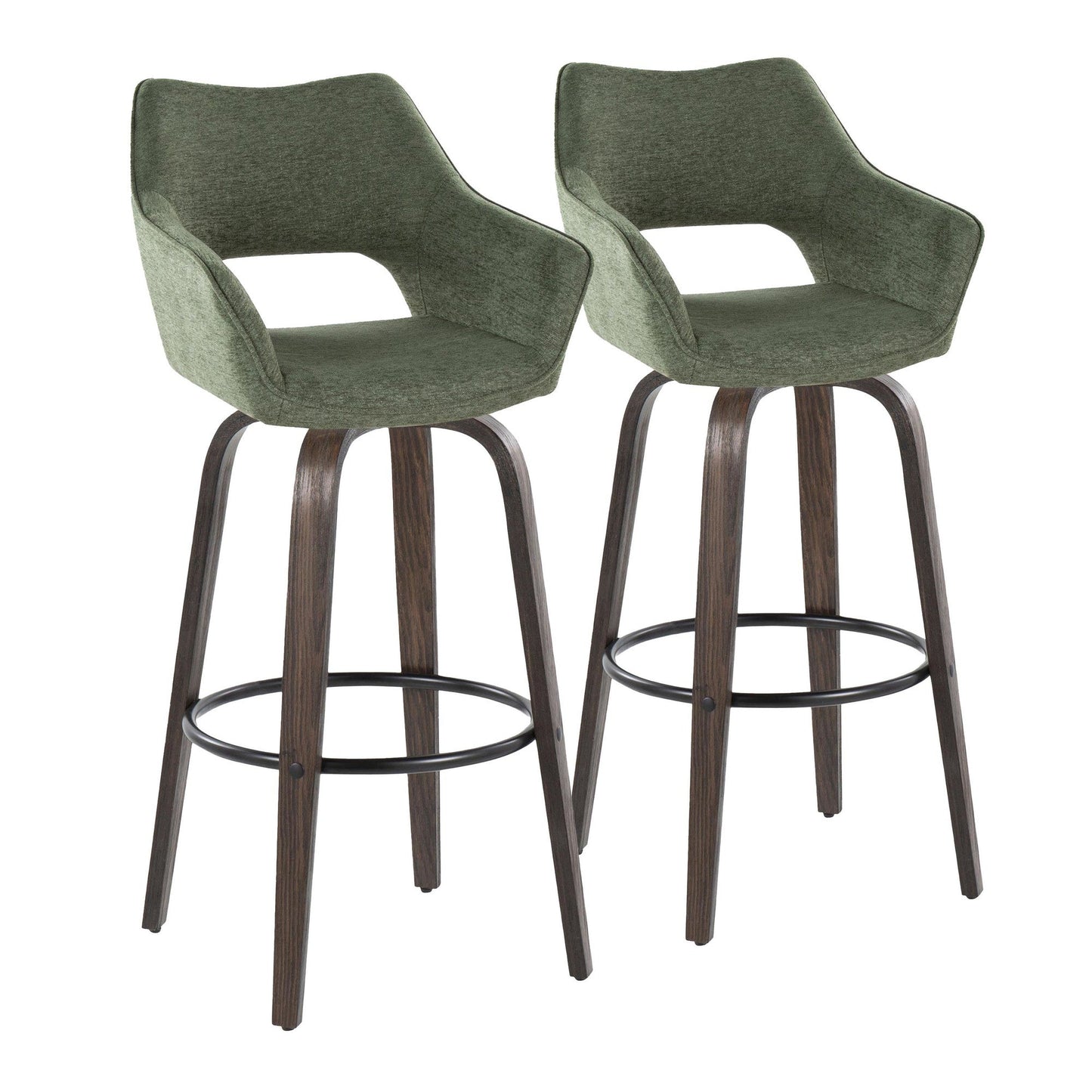 Majestic Office Furniture 30" Fixed-Height Barstool - Set of 2