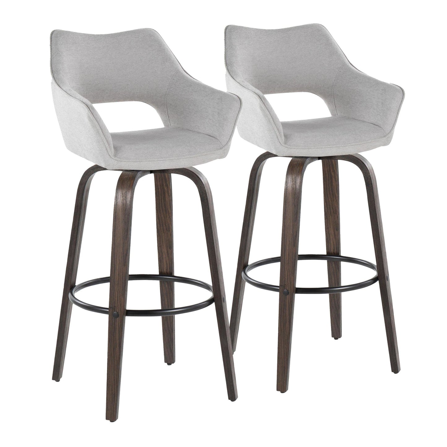 Majestic Office Furniture 30" Fixed-Height Barstool - Set of 2