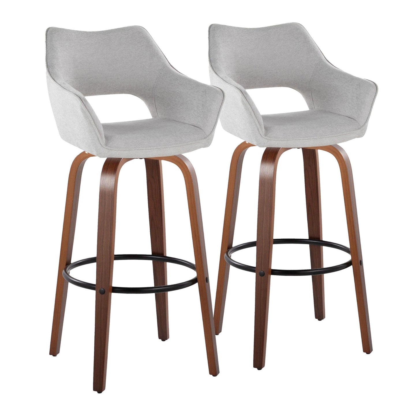 Majestic Office Furniture 30" Fixed-Height Barstool - Set of 2