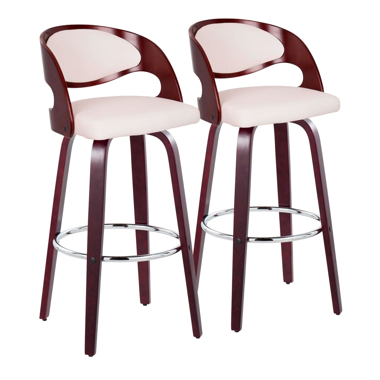 Majestic Office Furniture 30" Fixed-Height Barstool - Set of 2