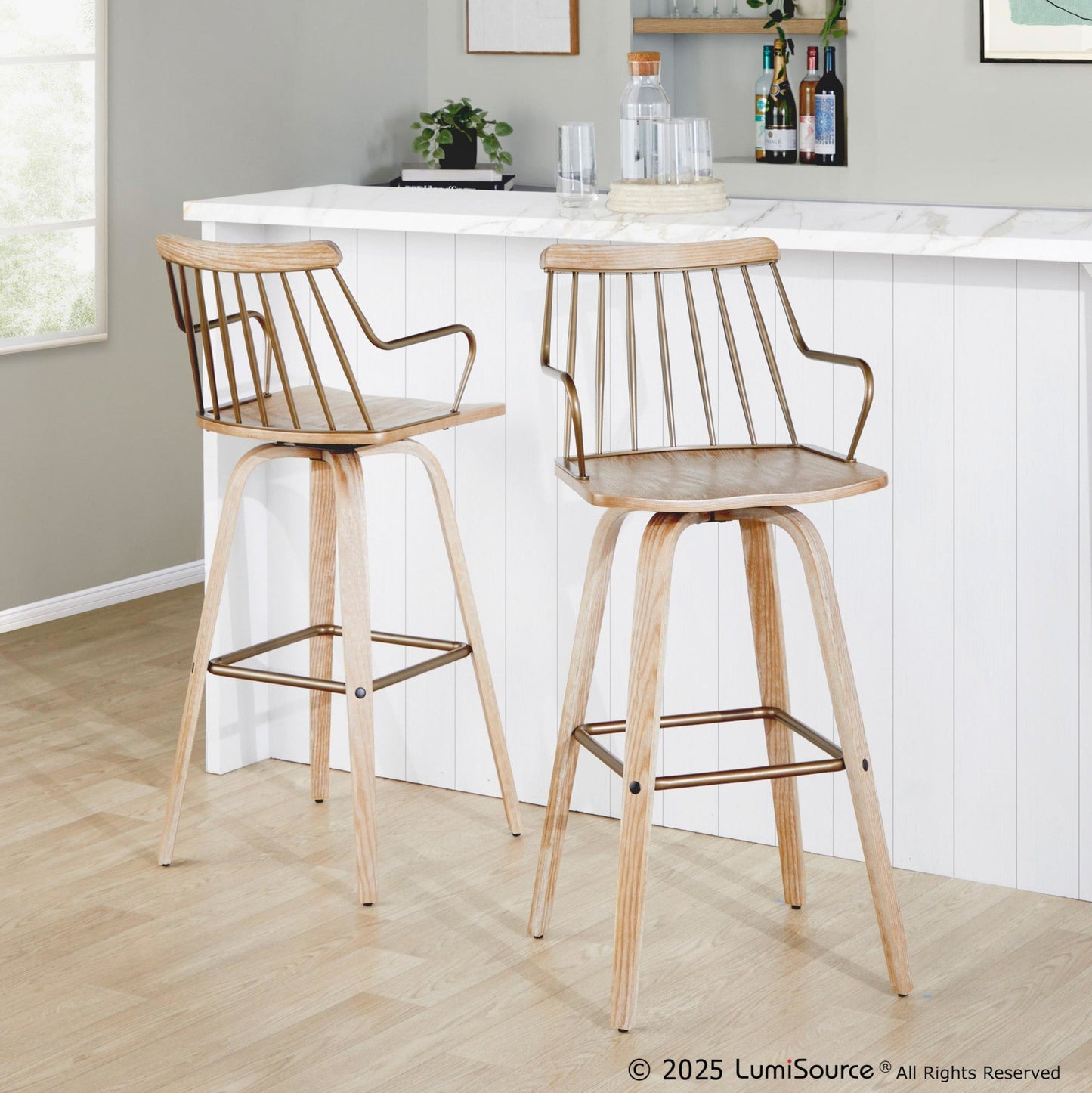 Majestic Office Furniture 30" Fixed-Height Barstool
