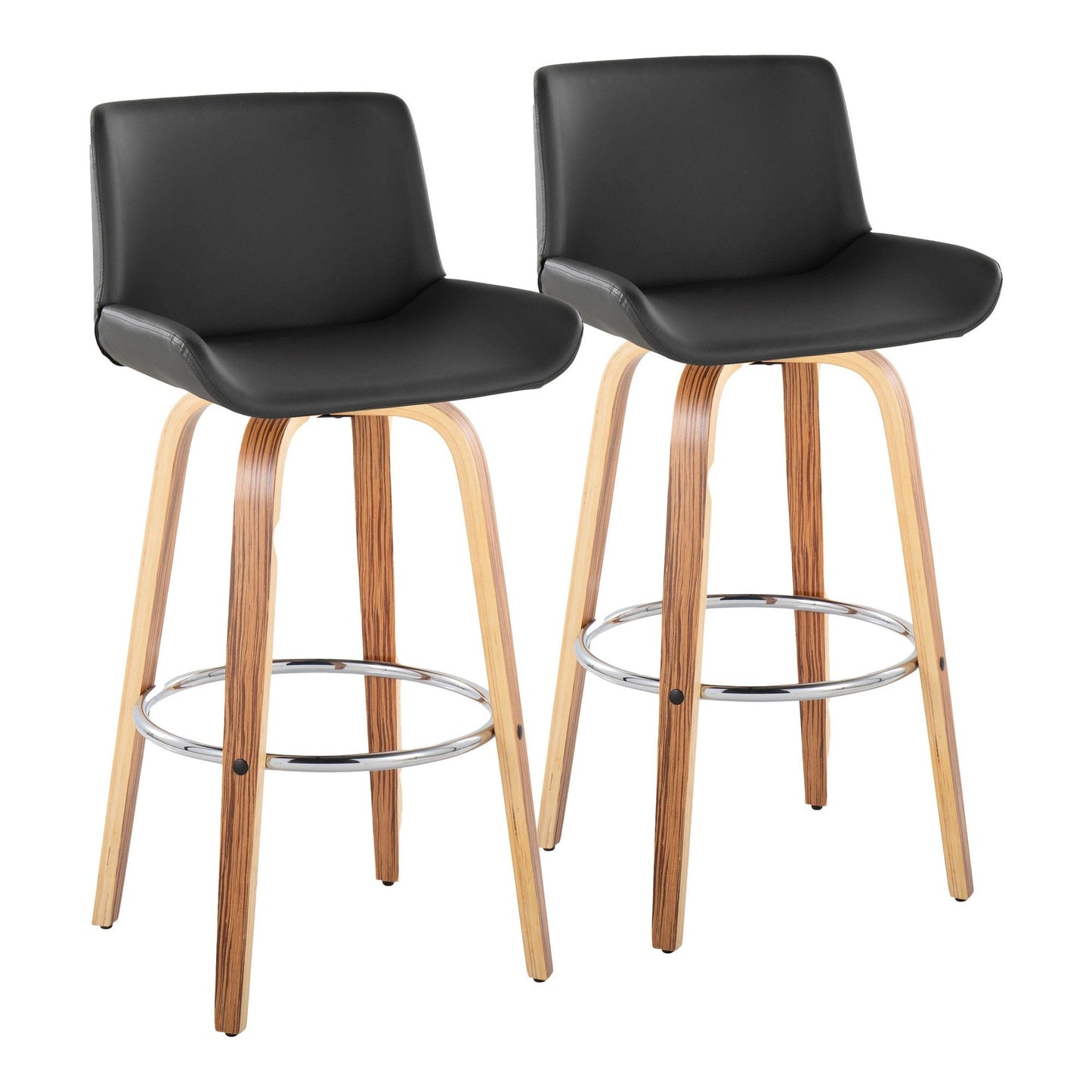 Majestic Office Furniture 30" Fixed-Height Barstool - Set of 2