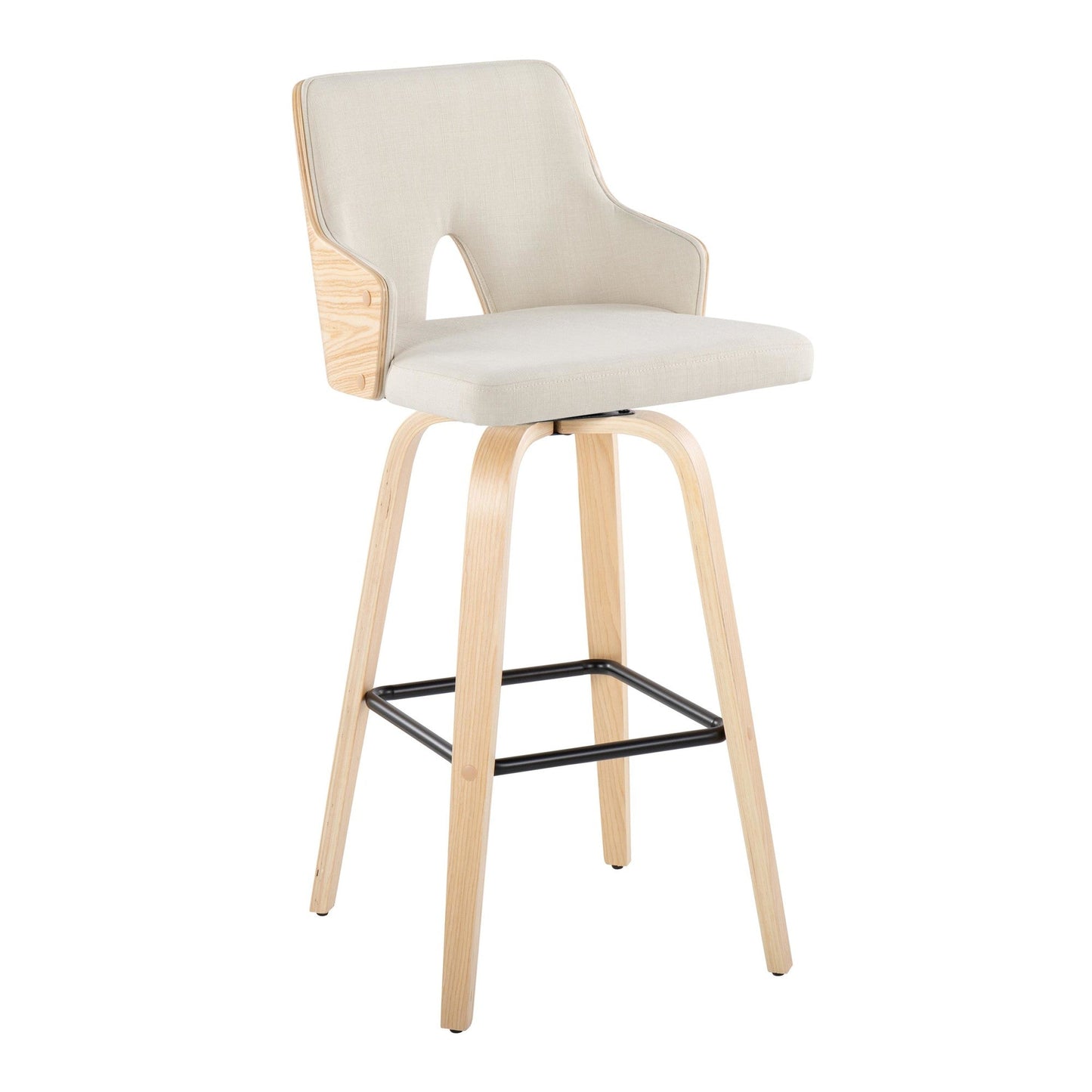 Majestic Office Furniture 30" Fixed-Height Barstool - Set of 2