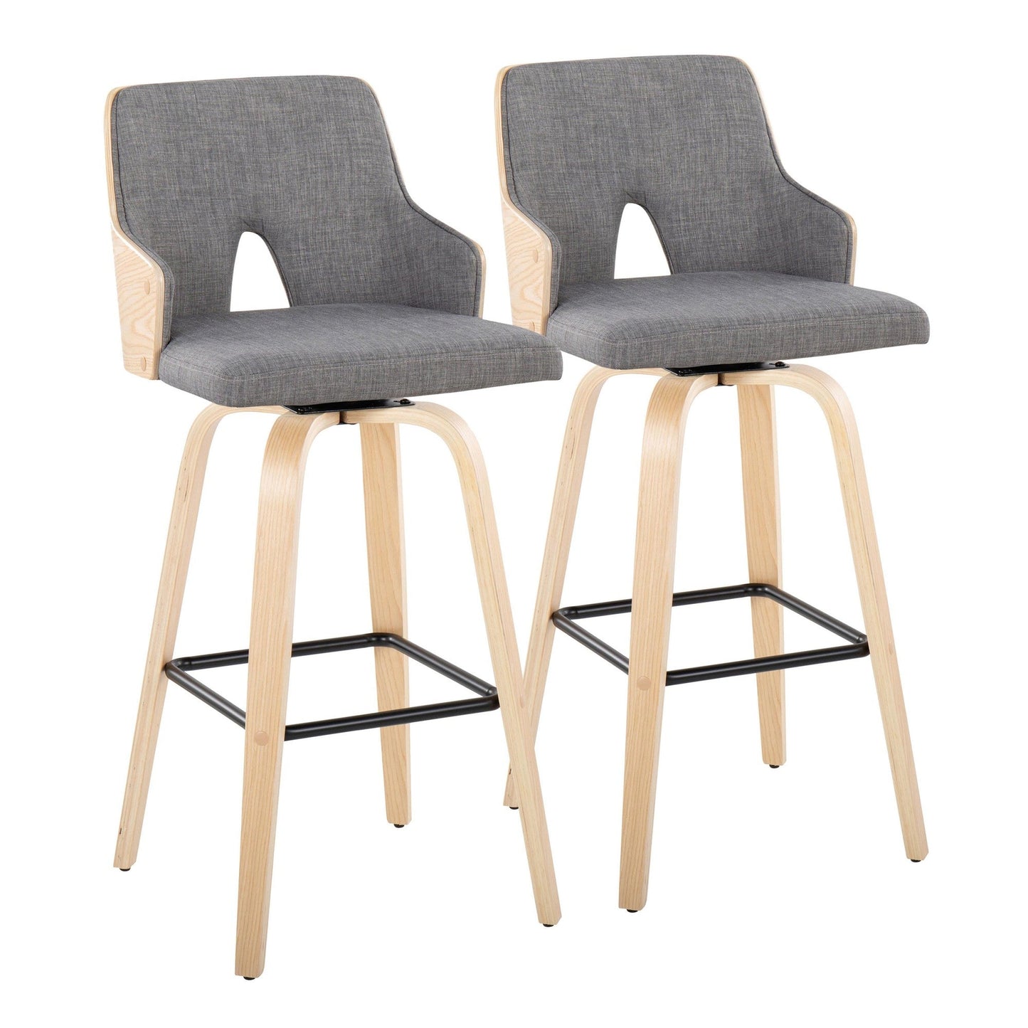 Majestic Office Furniture 30" Fixed-Height Barstool - Set of 2