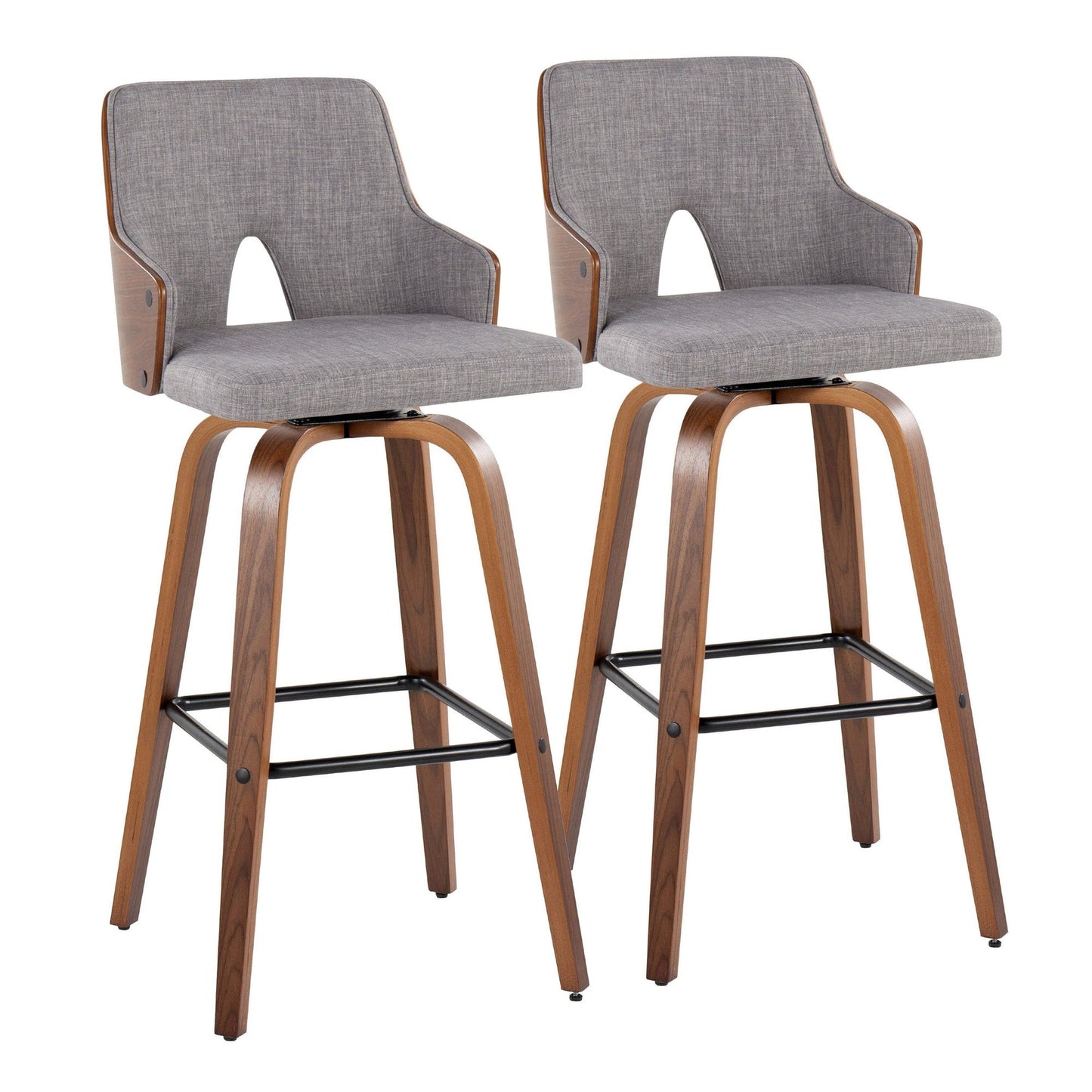 Majestic Office Furniture 30" Fixed-Height Barstool - Set of 2