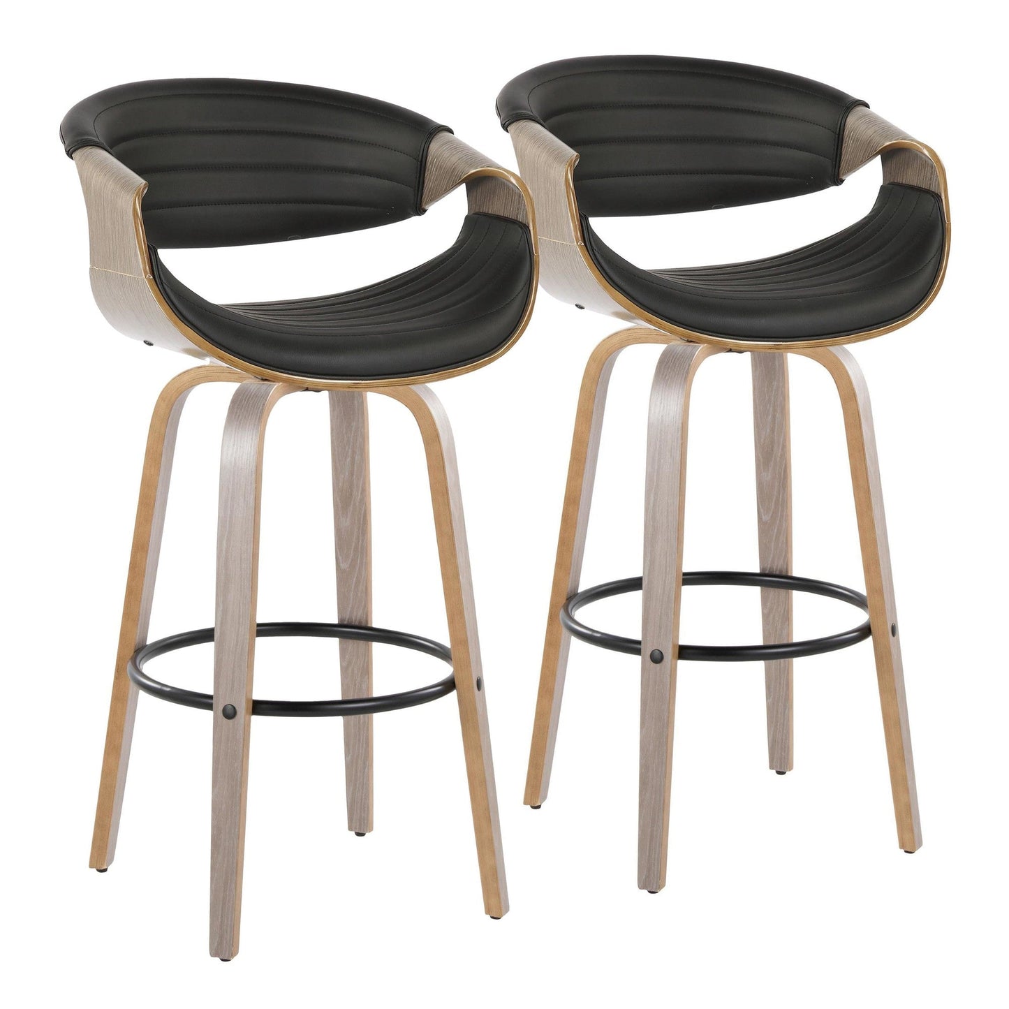Majestic Office Furniture 30" Fixed-Height Barstool - Set of 2