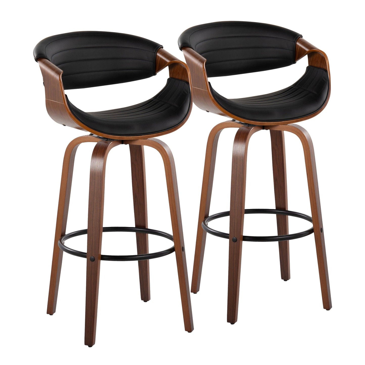 Majestic Office Furniture 30" Fixed-Height Barstool - Set of 2