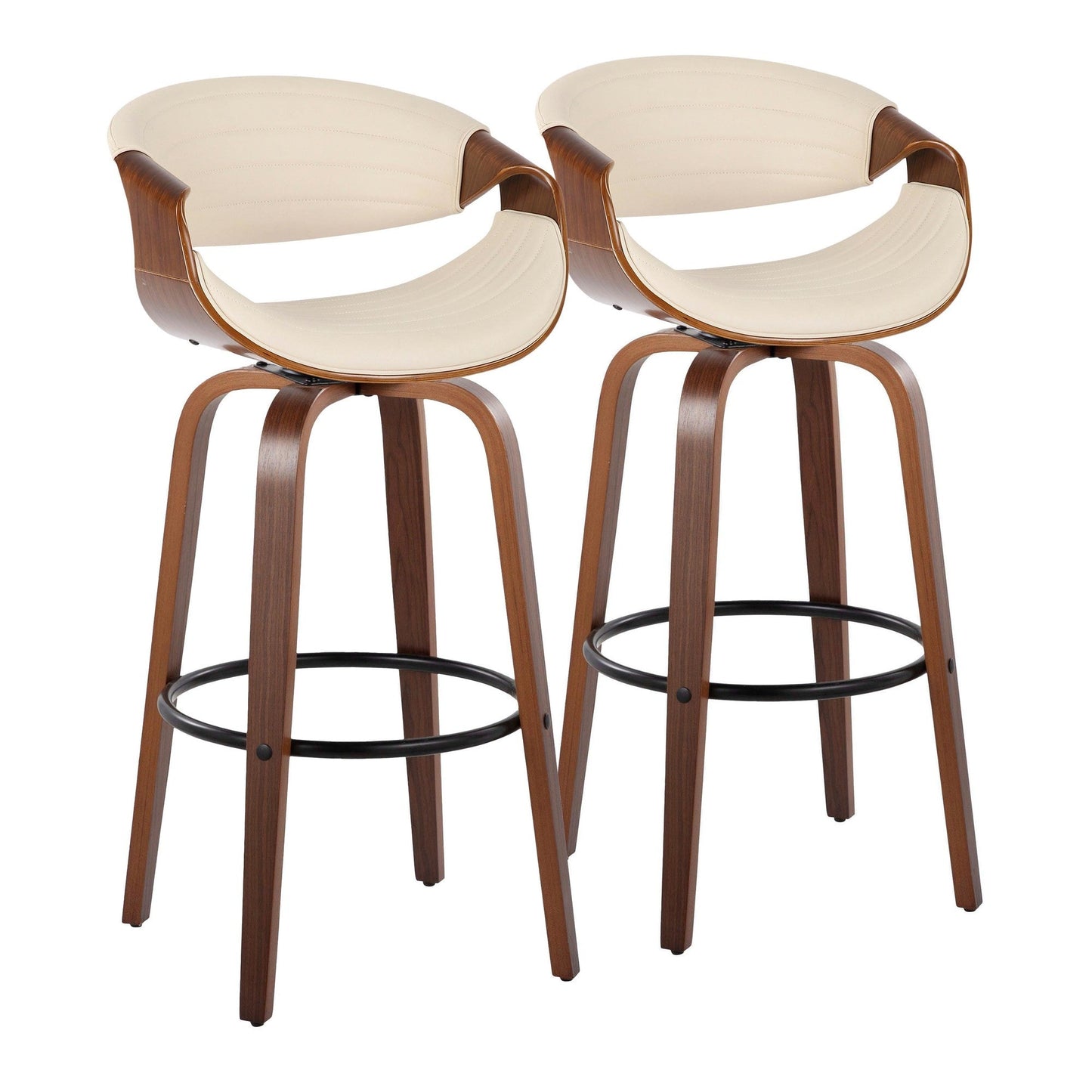 Majestic Office Furniture 30" Fixed-Height Barstool - Set of 2