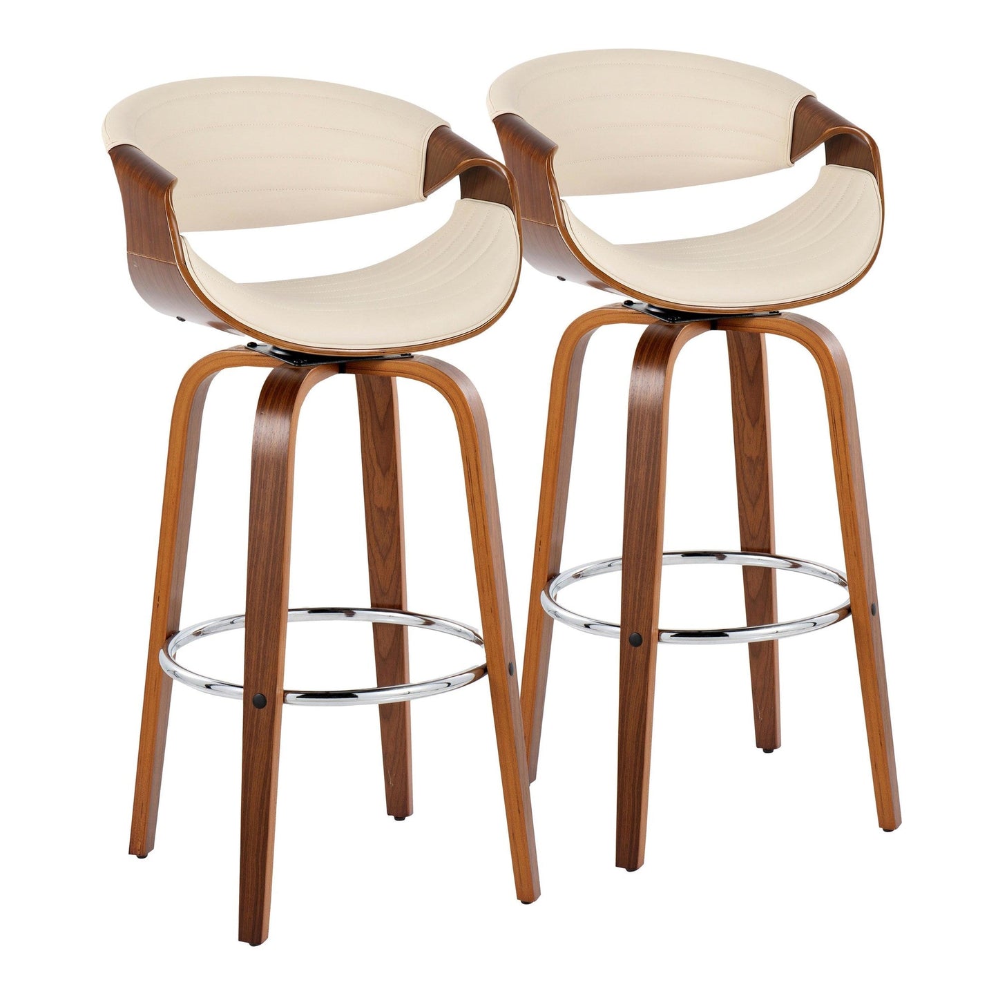 Majestic Office Furniture 30" Fixed-Height Barstool - Set of 2