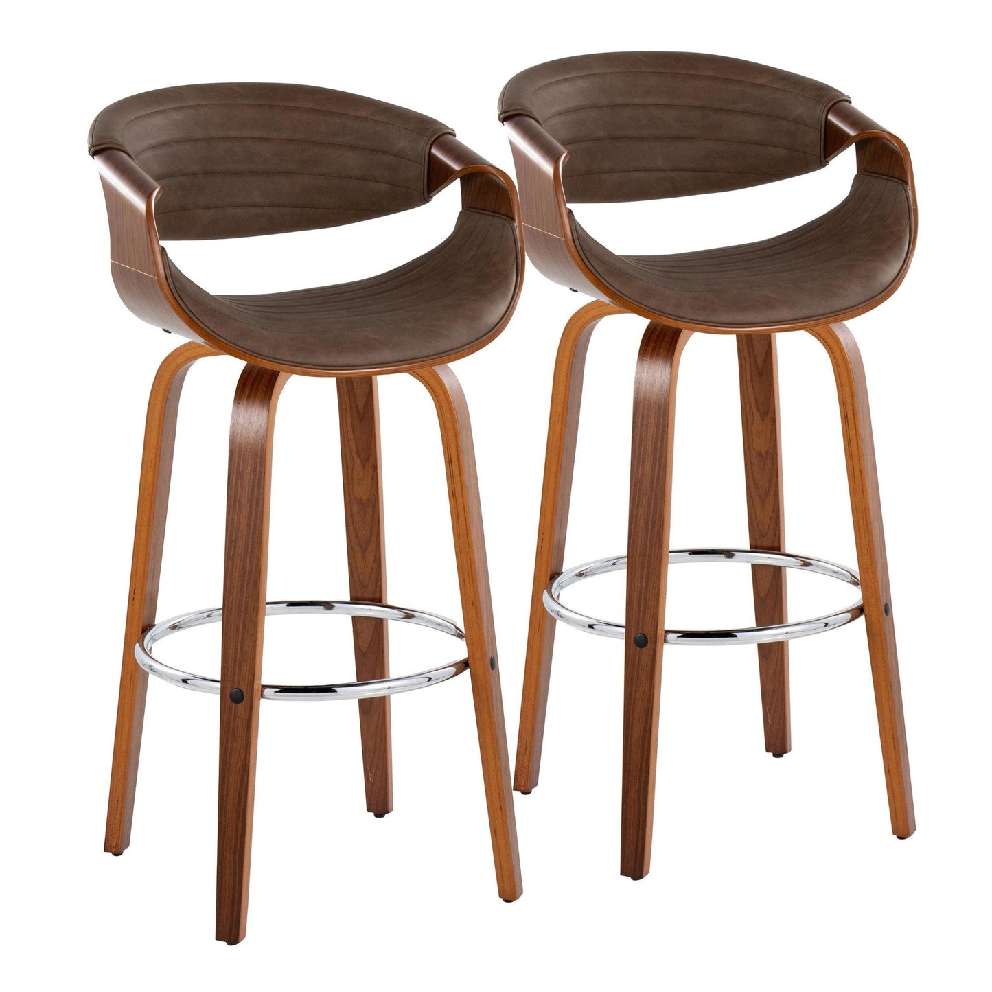 Majestic Office Furniture 30" Fixed-Height Barstool - Set of 2