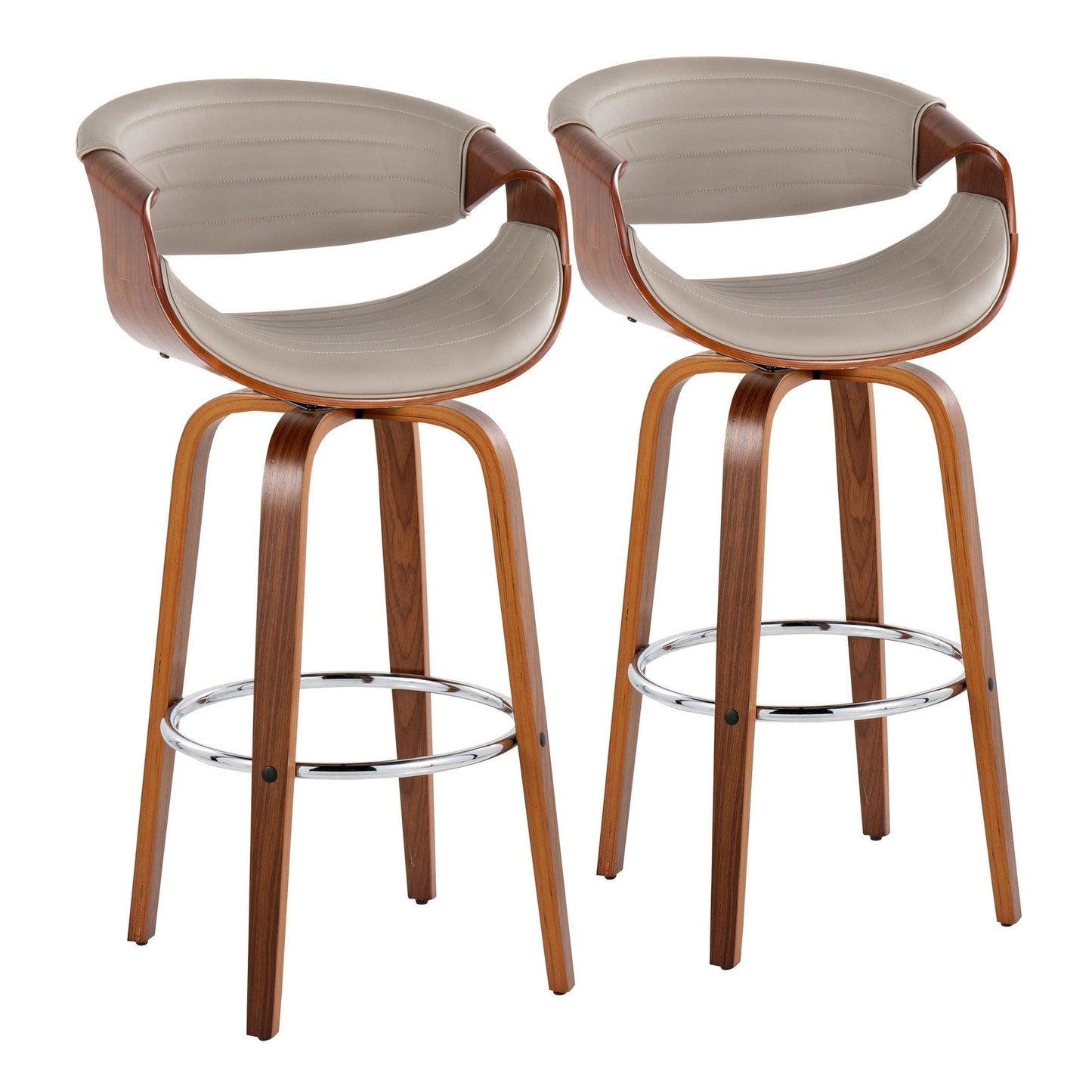 Majestic Office Furniture 30" Fixed-Height Barstool - Set of 2
