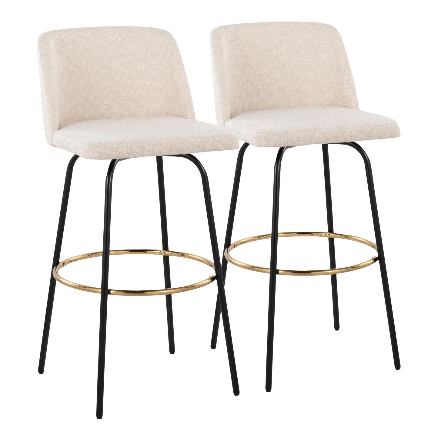 Majestic Office Furniture 30" Fixed-Height Barstool - Set of 2