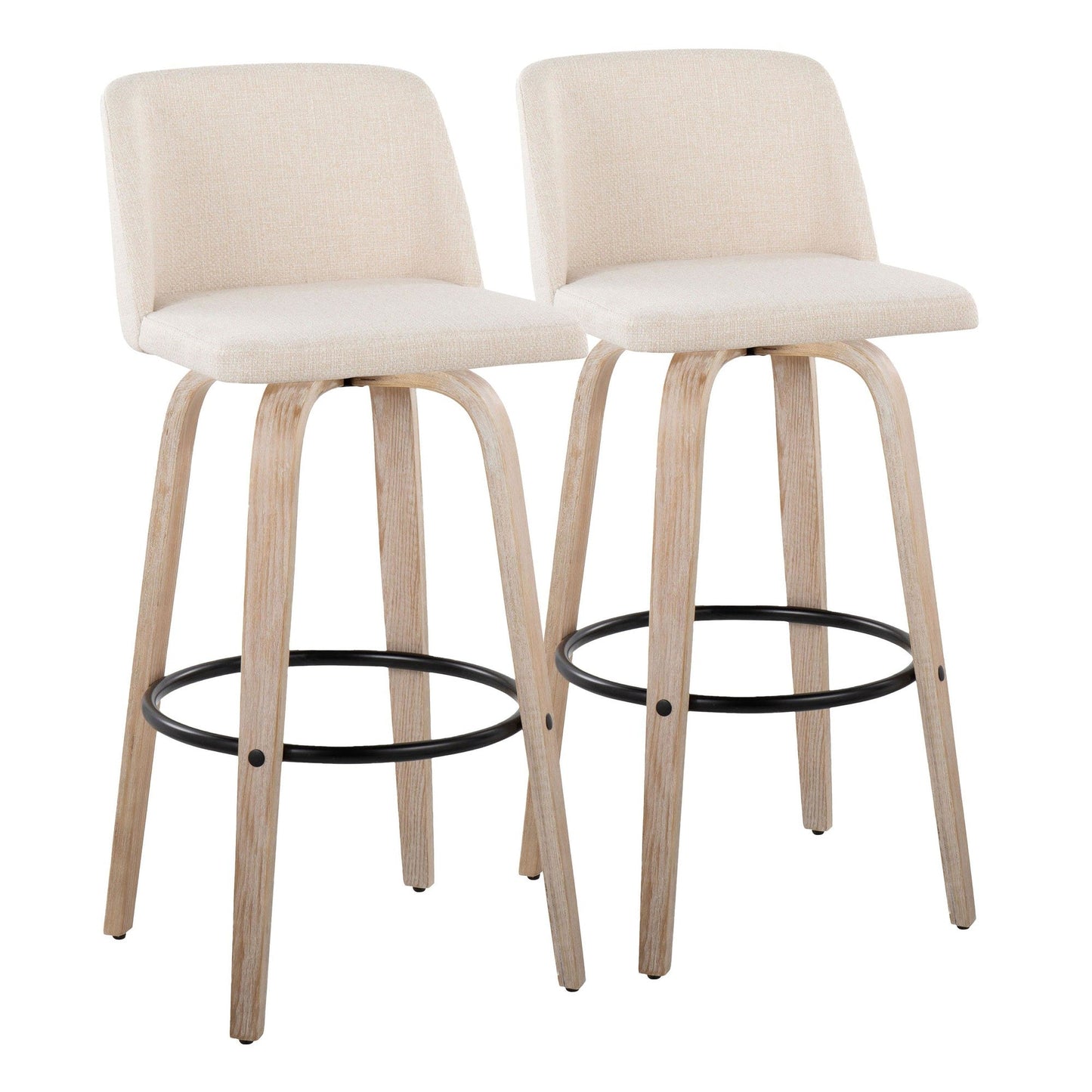 Majestic Office Furniture 30" Fixed-Height Barstool - Set of 2