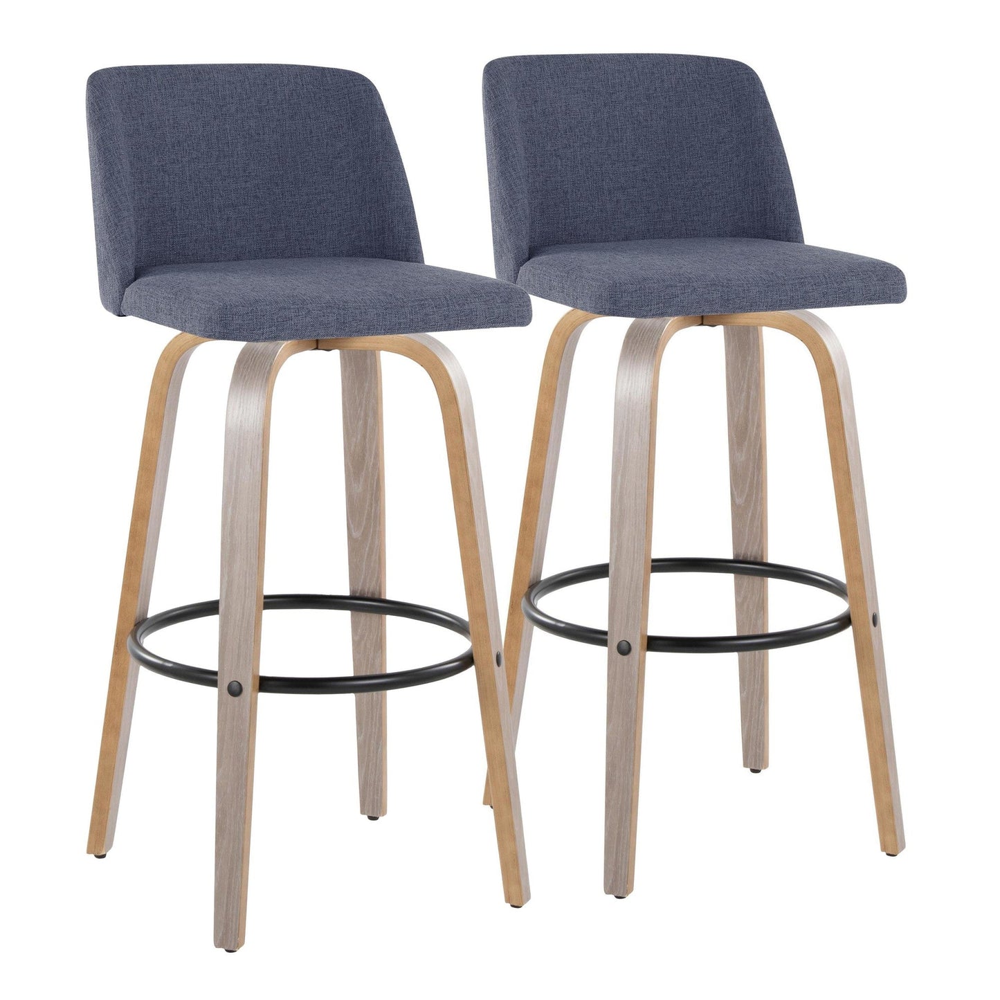 Majestic Office Furniture 30" Fixed-Height Barstool - Set of 2
