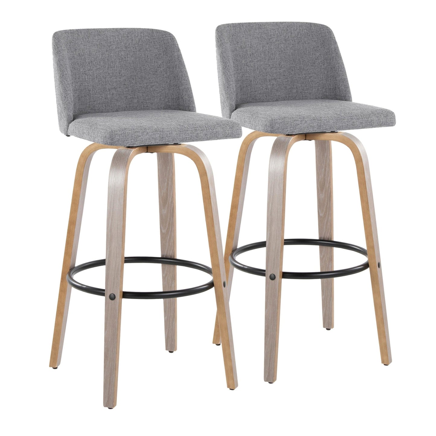Majestic Office Furniture 30" Fixed-Height Barstool - Set of 2