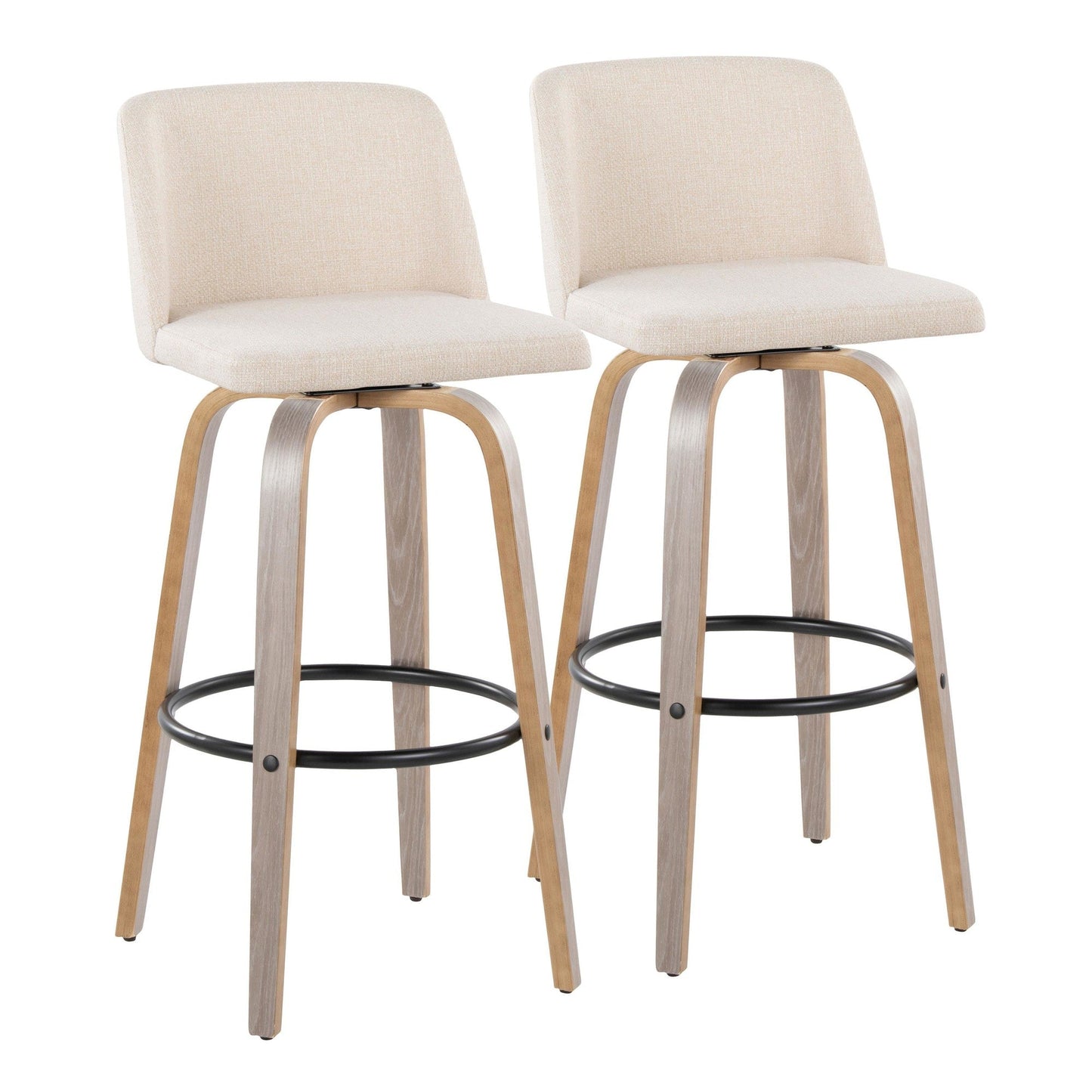 Majestic Office Furniture 30" Fixed-Height Barstool - Set of 2