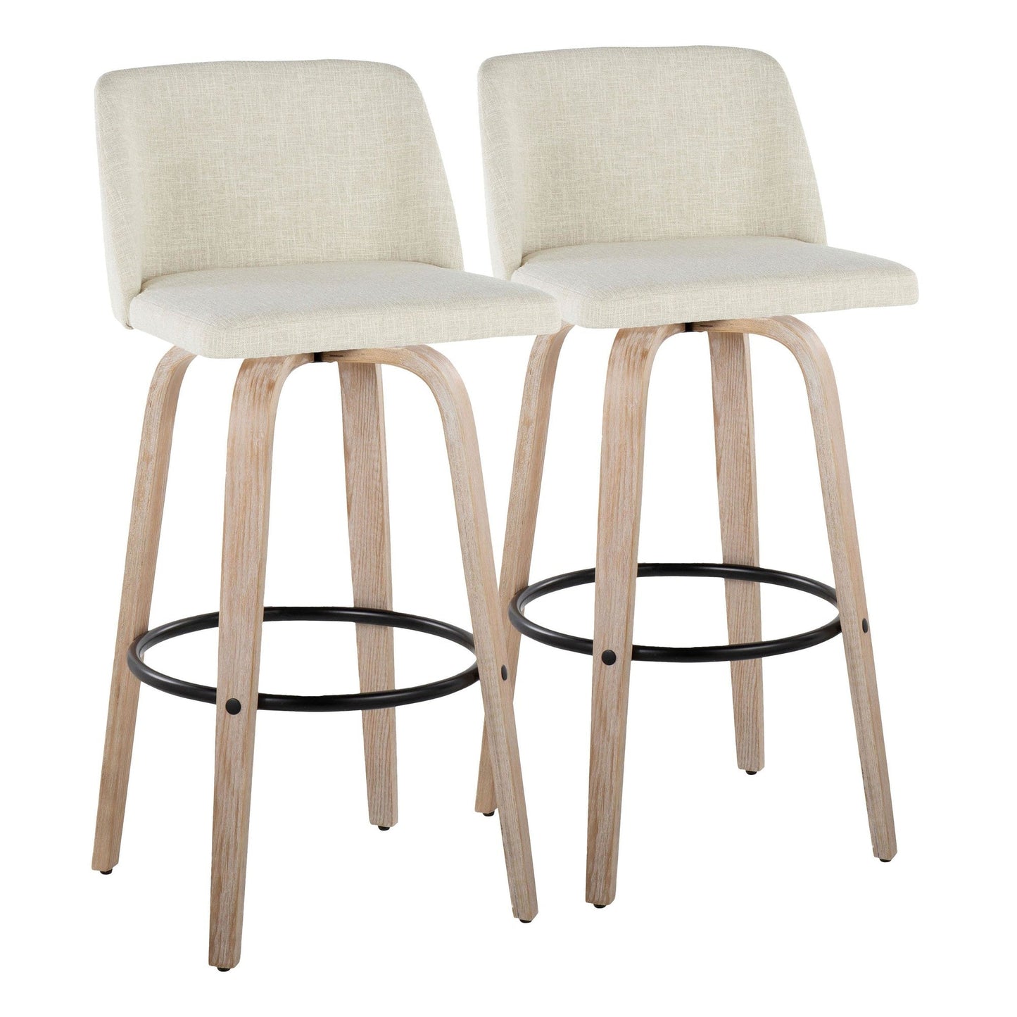 Majestic Office Furniture 30" Fixed-Height Barstool - Set of 2