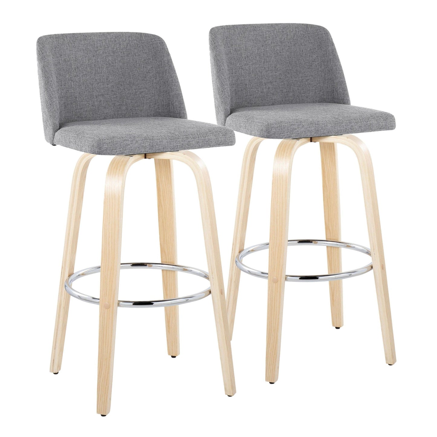 Majestic Office Furniture 30" Fixed-Height Barstool - Set of 2