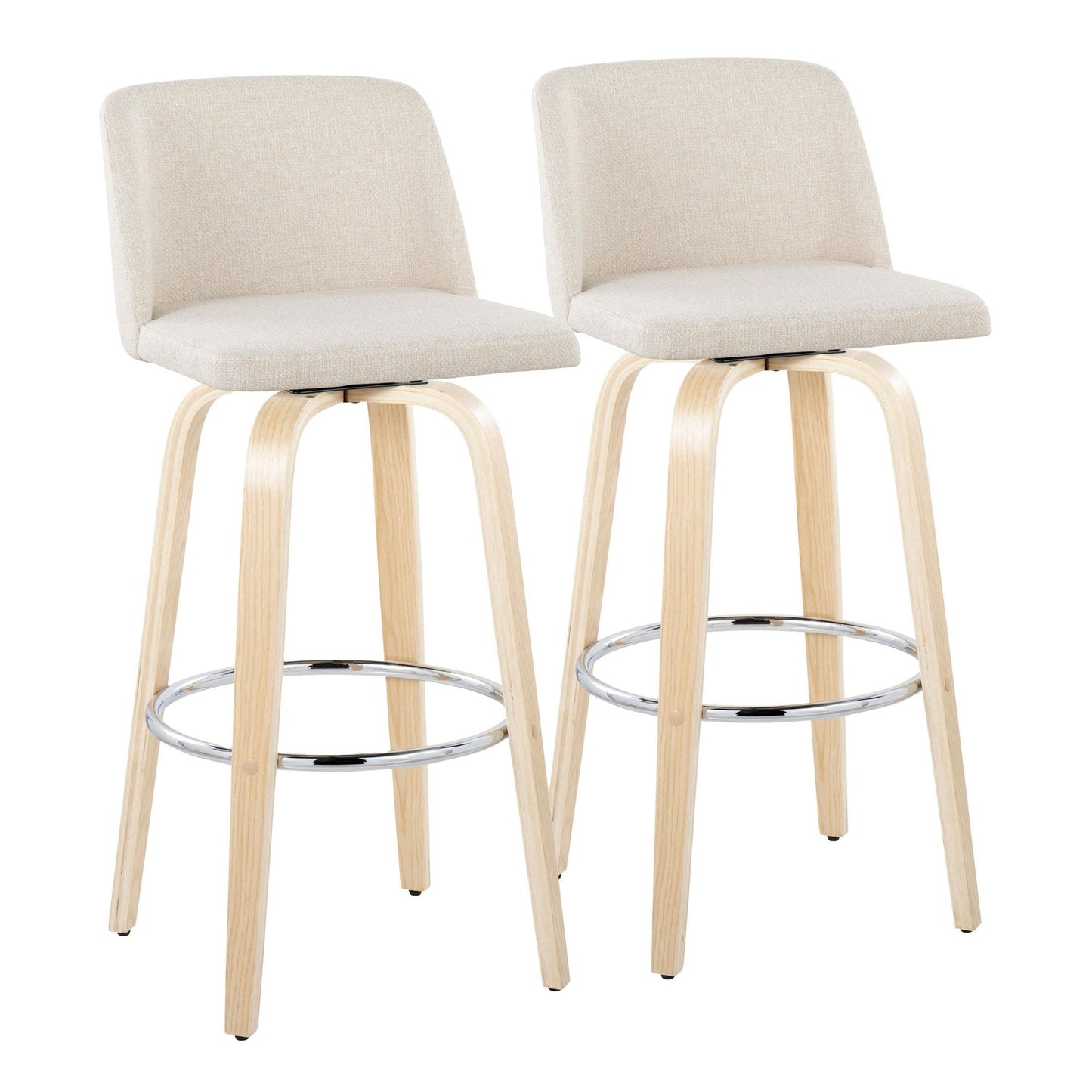 Majestic Office Furniture 30" Fixed-Height Barstool - Set of 2