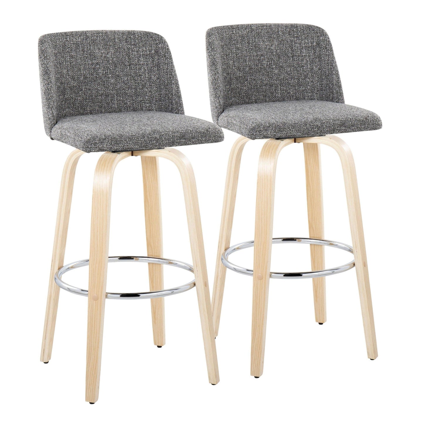 Majestic Office Furniture 30" Fixed-Height Barstool - Set of 2