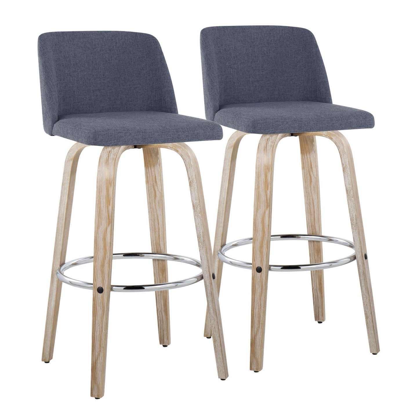 Majestic Office Furniture 30" Fixed-Height Barstool - Set of 2