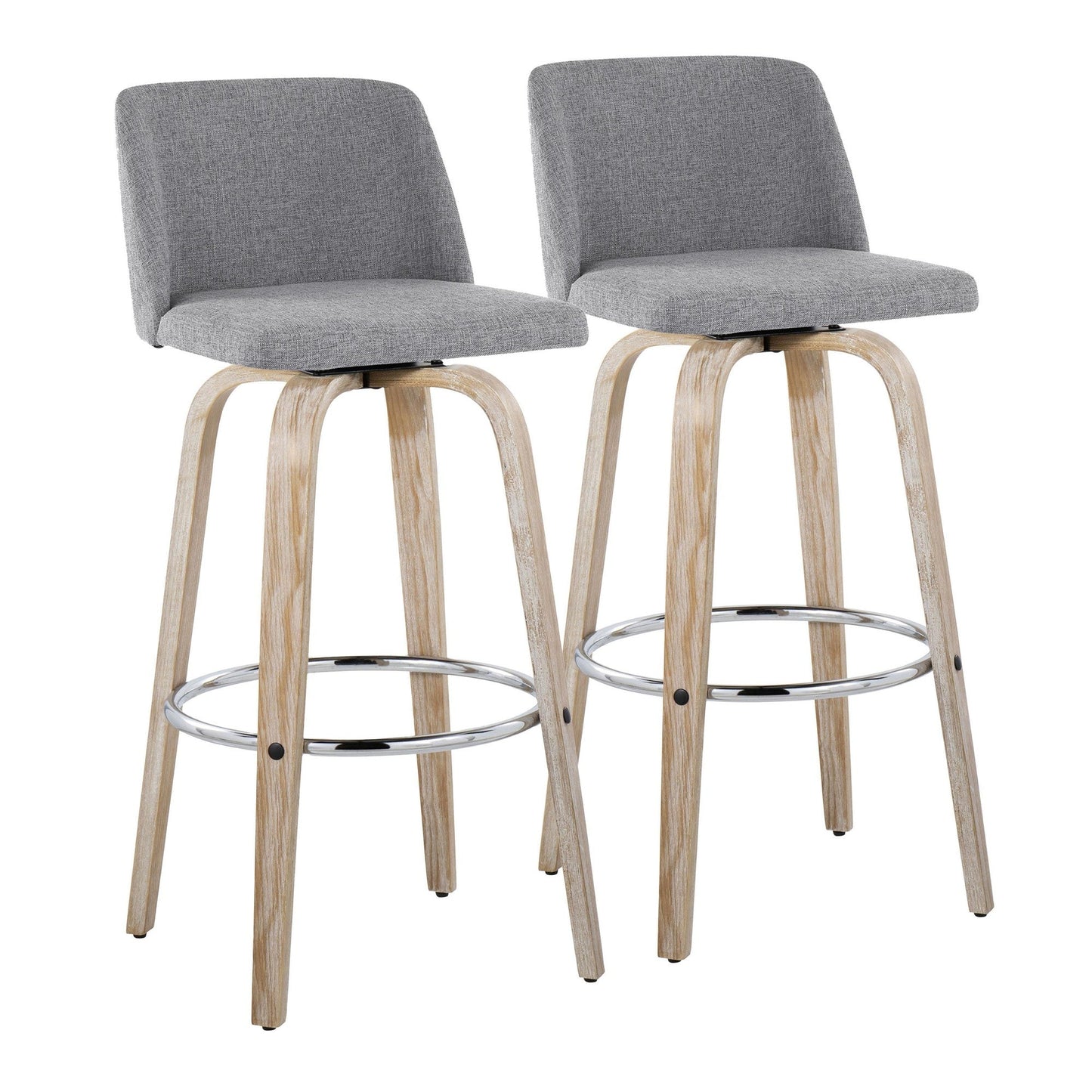 Majestic Office Furniture 30" Fixed-Height Barstool - Set of 2