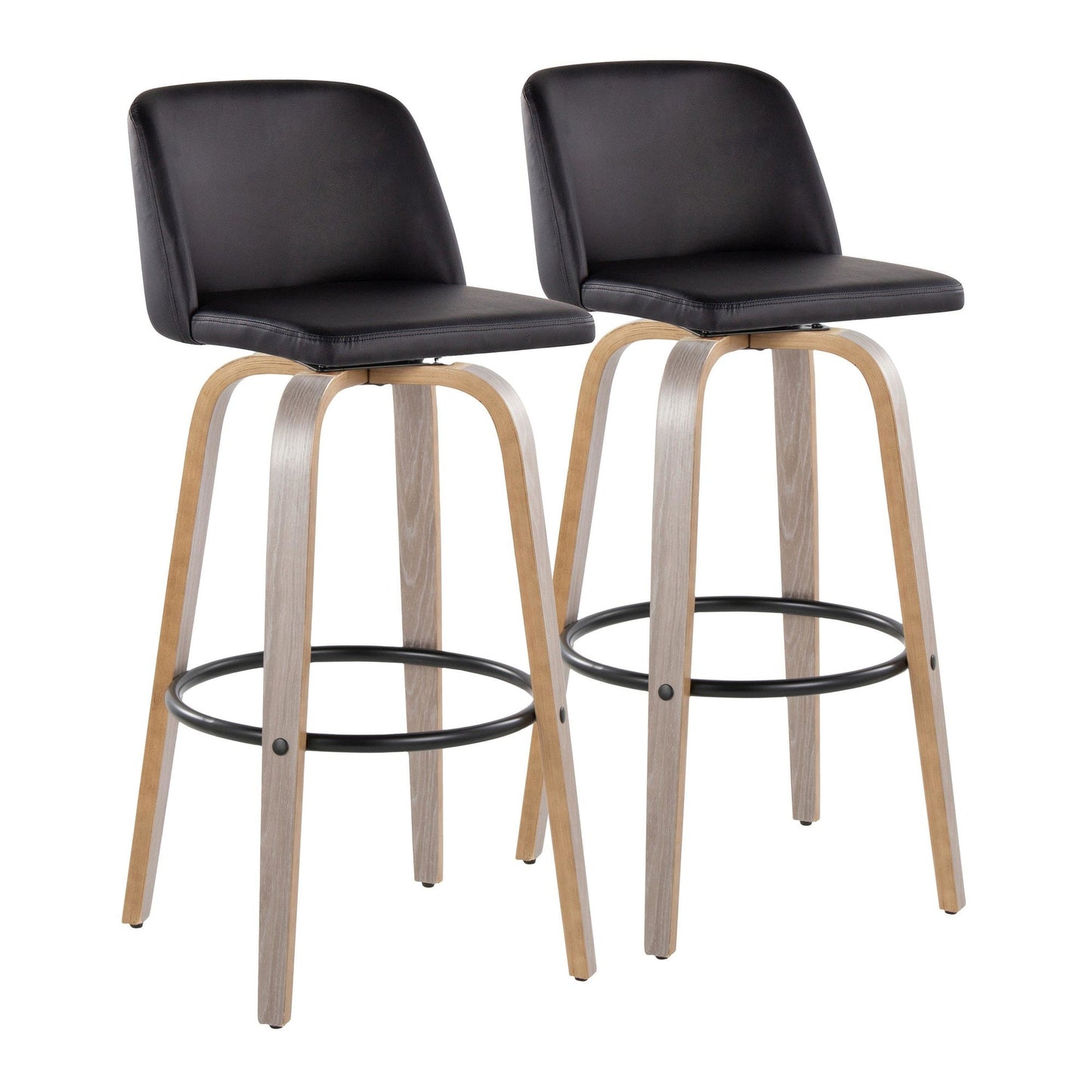Majestic Office Furniture 30" Fixed-Height Barstool - Set of 2