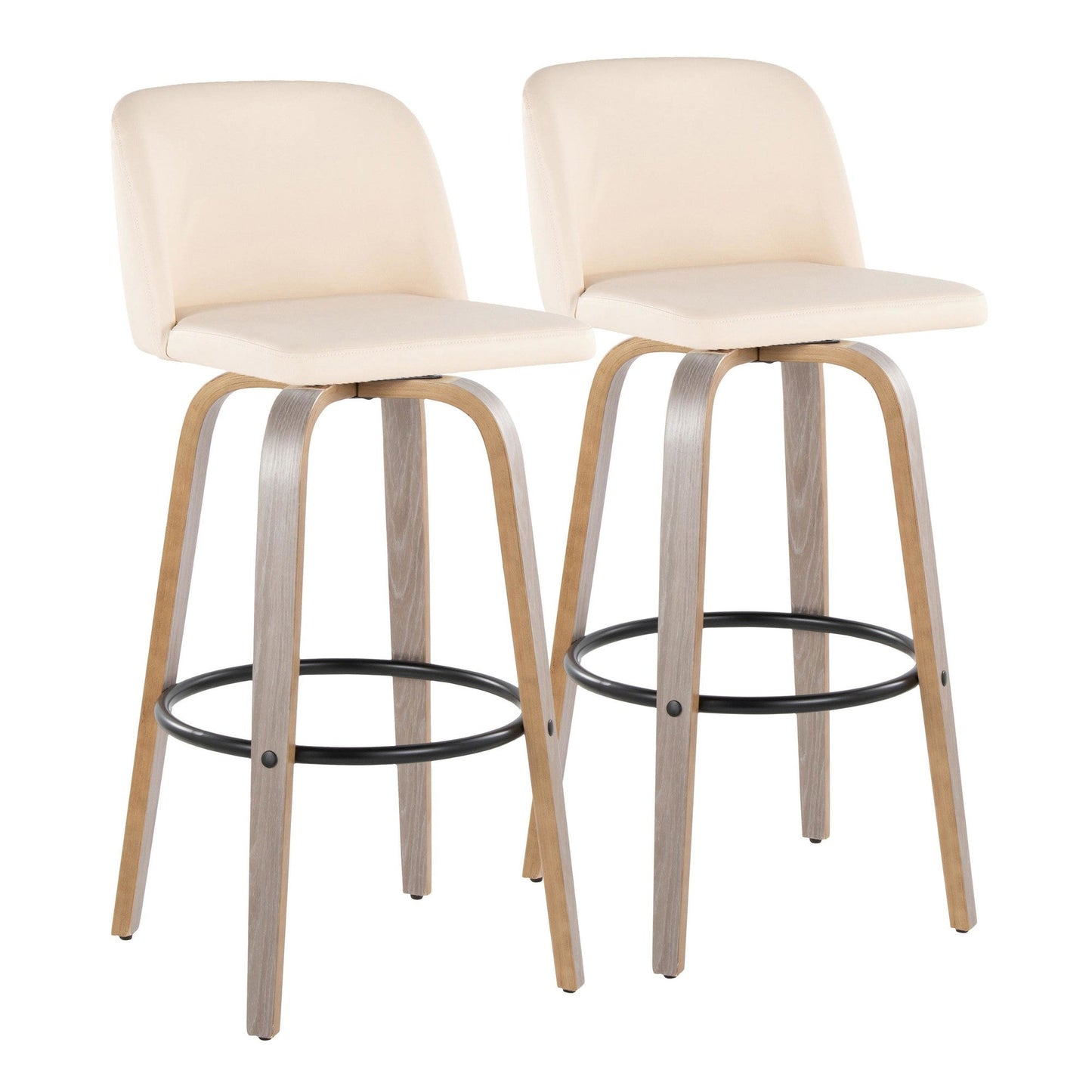 Majestic Office Furniture 30" Fixed-Height Barstool - Set of 2