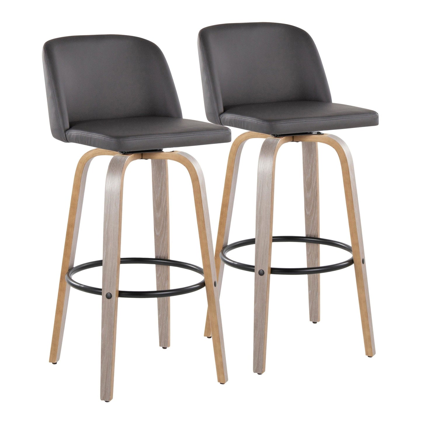 Majestic Office Furniture 30" Fixed-Height Barstool - Set of 2