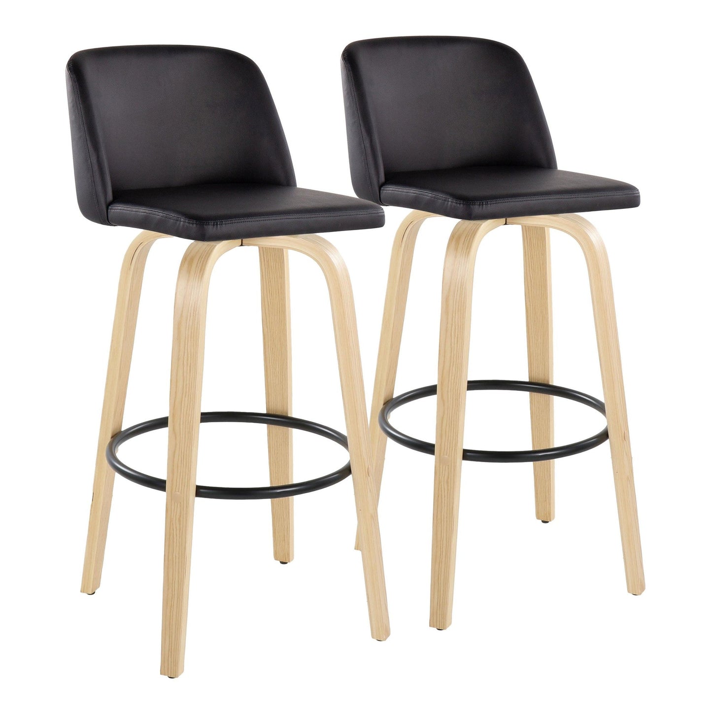 Majestic Office Furniture 30" Fixed-Height Barstool - Set of 2