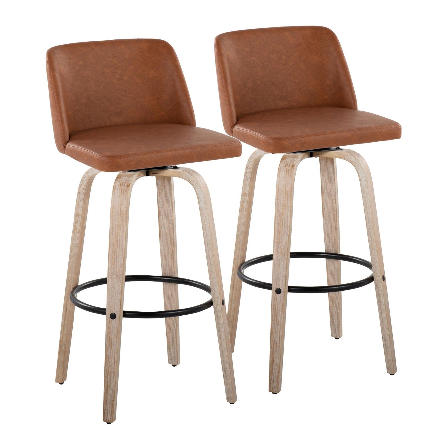 Majestic Office Furniture 30" Fixed-Height Barstool - Set of 2