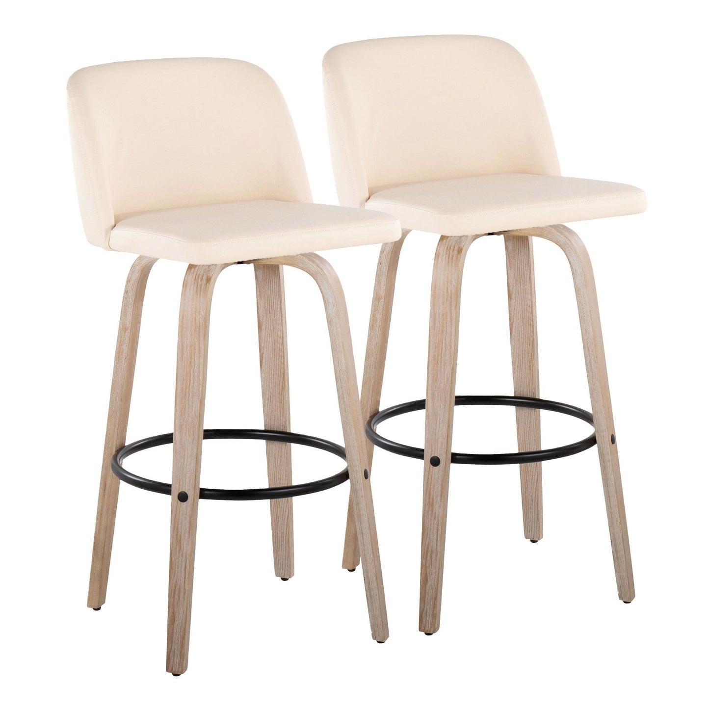 Majestic Office Furniture 30" Fixed-Height Barstool - Set of 2