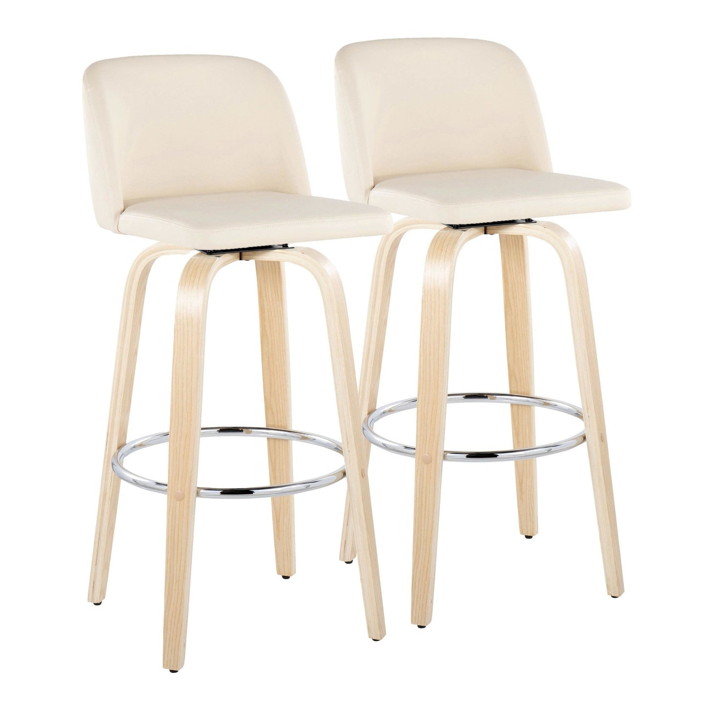 Majestic Office Furniture 30" Fixed-Height Barstool - Set of 2